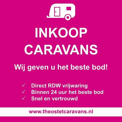Uw caravan vertrouwd verkopen  Inkoop  Theo Stet, Caravans en Kamperen, Caravan Inkoop