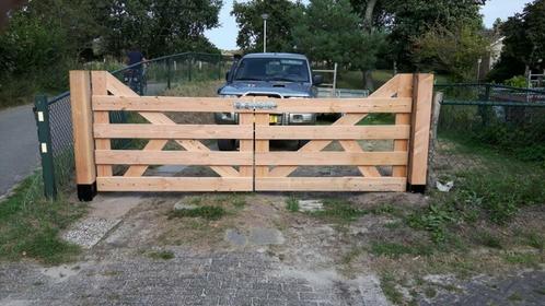 Houten Poorten, Landhek, Poort, hekwerk, Tuinpoort, Tuin en Terras, Schuttingen, Nieuw, Hout