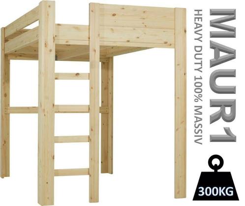 NIEUW in ELKE maat: 100% houten hoogslaper, MONTAGE mogelijk, Huis en Inrichting, Slaapkamer | Stapelbedden en Hoogslapers, Nieuw