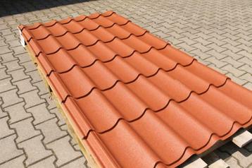 Dakpanplaten dakplaten damwandplaten wrinkle terracotta mat