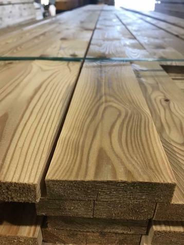 Lariks Douglas hout ruw 25x100 geschaafd 20x90 mm  planken 
