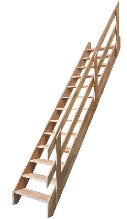 Beuken open trap Alsace hoogte 280 cm, Doe-het-zelf en Verbouw, Ladders en Trappen, Nieuw, Trap, Minder dan 2 meter, Ophalen of Verzenden