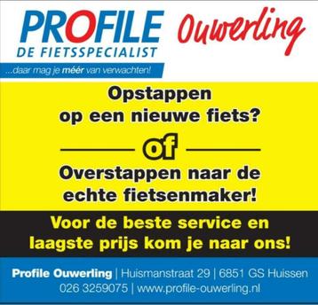 Opstappen op een nieuw fiets OF Overstappen naar de echte!! 