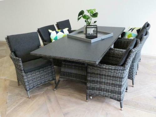 Wicker dining tuinset 4 of 6 persoons! Uit voorraad!!, Tuin en Terras, Tuinsets en Loungesets, Nieuw, Tuinset, Aluminium, 6 zitplaatsen