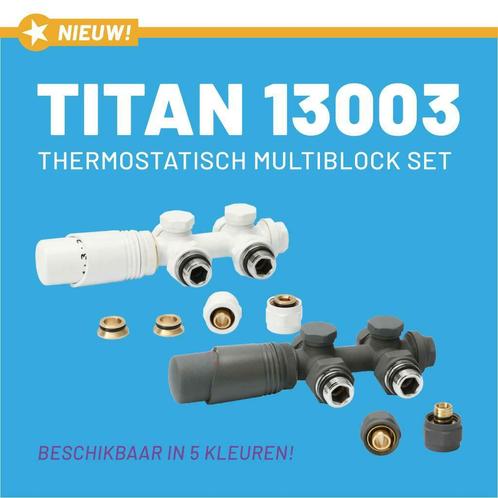 NIEUW! Titan 13003 | Thermostatisch Multiblock Set, Doe-het-zelf en Verbouw, Sanitair, Nieuw, Overige typen, Chroom, Rvs, Ophalen of Verzenden