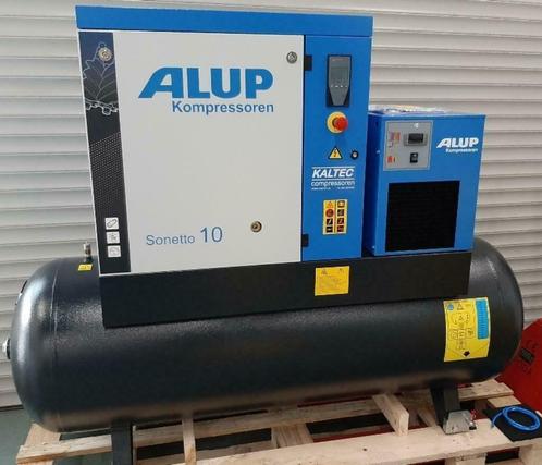 ALUP 7,5kW Schroefcompressor met luchtdroger, Doe-het-zelf en Verbouw, Compressors, Nieuw, 6 tot 10 bar, 100 liter of meer, 800 liter/min of meer