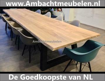 EIKENHOUTEN Boomstam Eettafel Tafel Eiken SHOWROOM OPEN