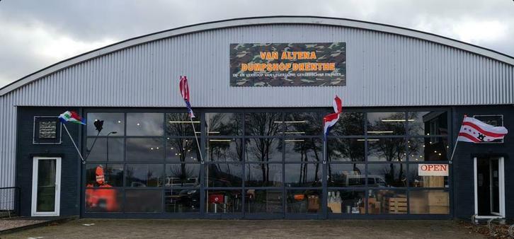 in- en verkoop van legerdump, gereedschap en meer... Van Altena Dumpshop Drenthe