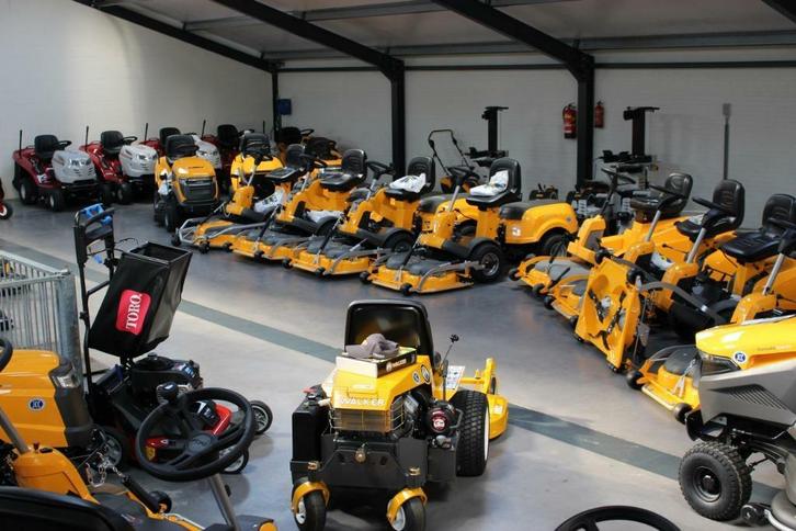 Veel voorraad. snelle service goede prijzen grote showroom en pr jcctuinenparkmachines