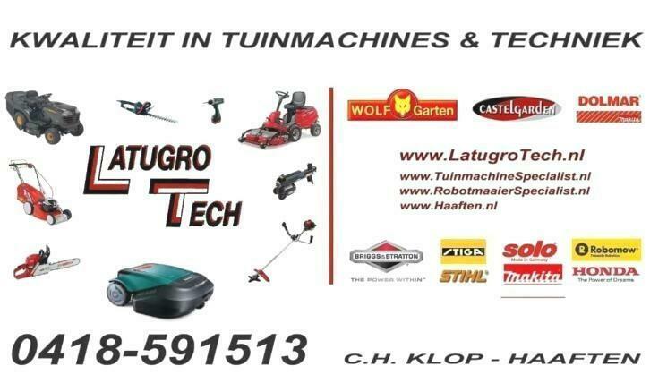 U Tevreden....Wij Tevreden !!! Latugro-Tech : Uw Tuinmachinespecialist
