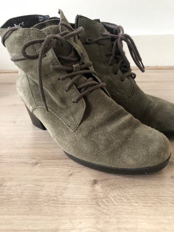 Gabor suede enkellaarsjes maat 4 (37)
