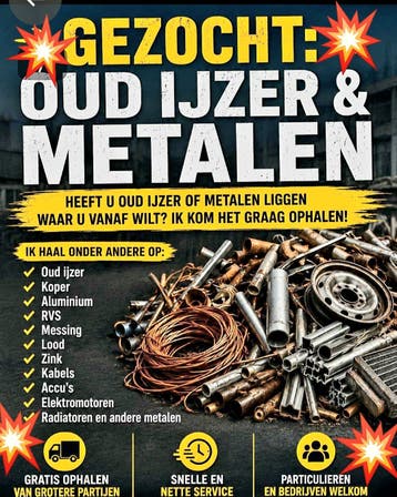 ☆ oud ijzer en metalen gevraagd / gezocht ☆