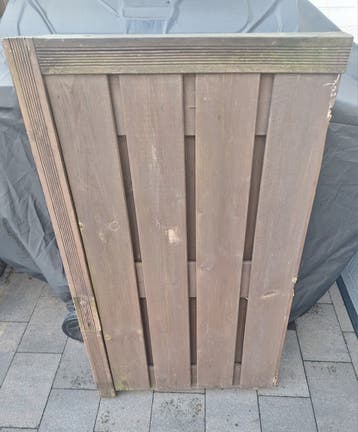 Houten paneel tweezijdig 76 x115 cm