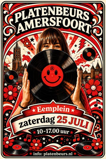 Platenbeurs Amersfoort zaterdag 25 juli Eemplein