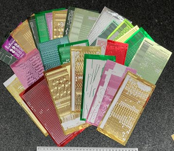 Sticker vellen restant kaarten maken