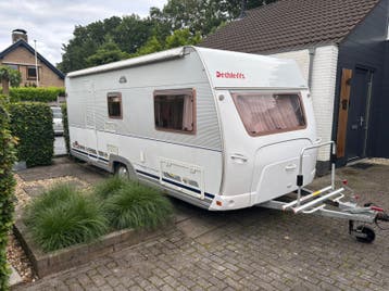 !!! Hele mooie Dethleffs caravan 500tk - Stapelbed !!!