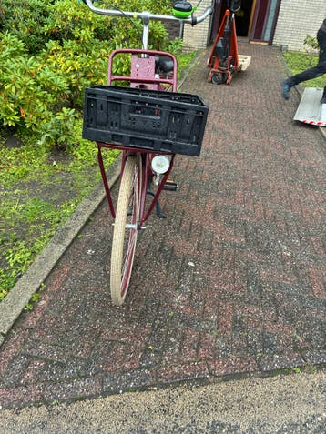 Cortina Transportfiets Bordeauxrood - Goede Staat