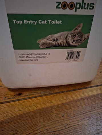 Kattenbak met bovenlader