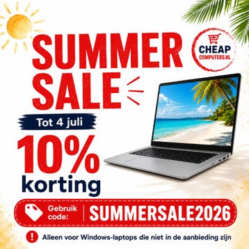 Sale bij Cheapcomputers – 10% korting op Windows-laptops