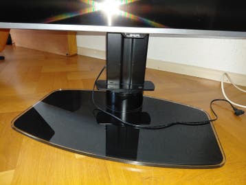 luxe TV-voet voor diverse modellen zwart met glas