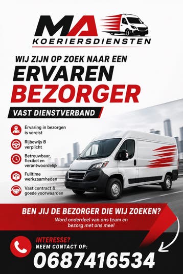 Bezorger Gezocht Oirschot!