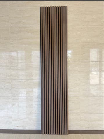 Houten wandpaneel - Lamellenwand - Bruin - Modern