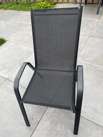 6 Tuinstoelen met tafel - Gebruikt