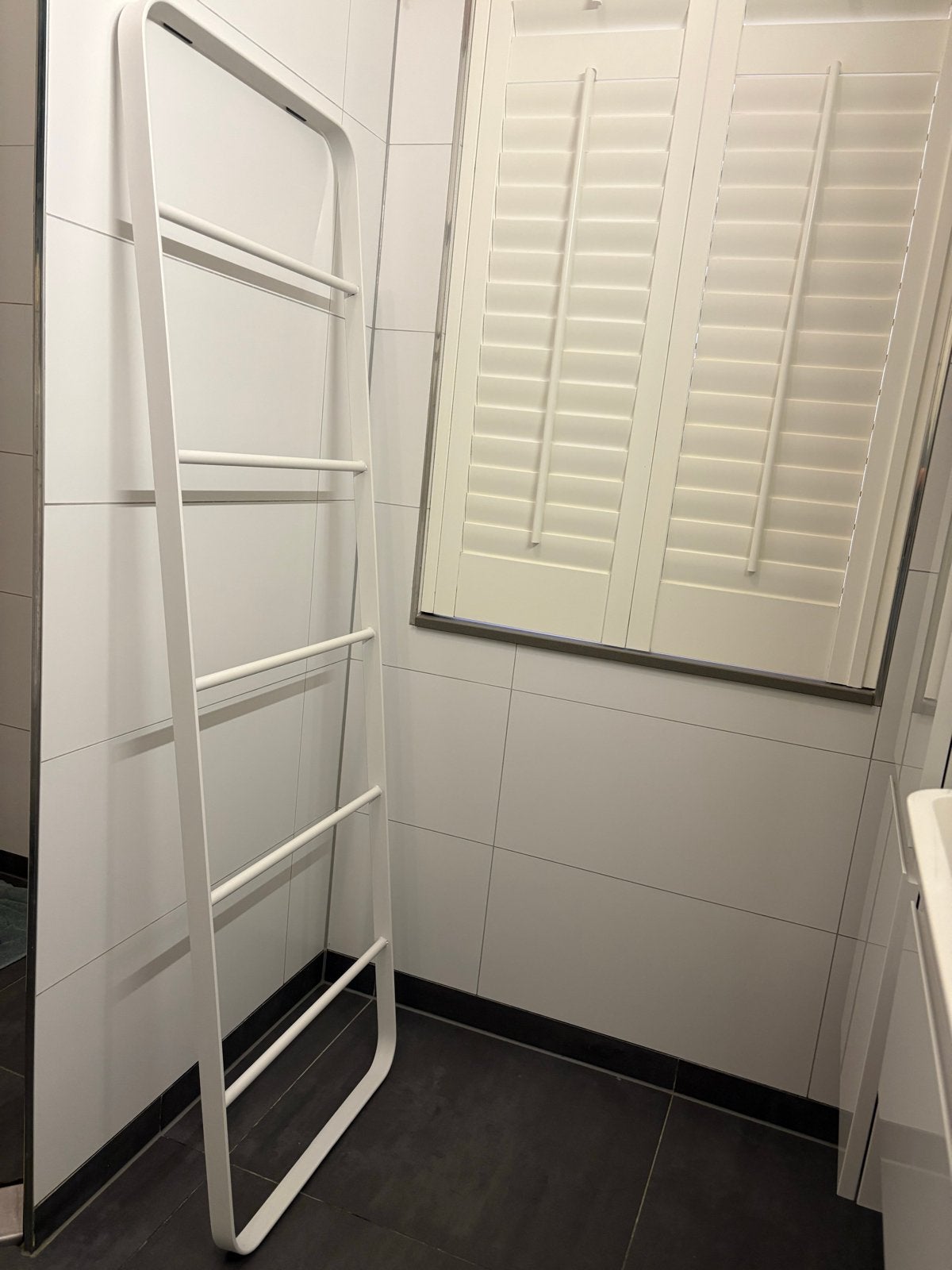 Gratis afhalen witte Sealskin Brix handdoekladder
