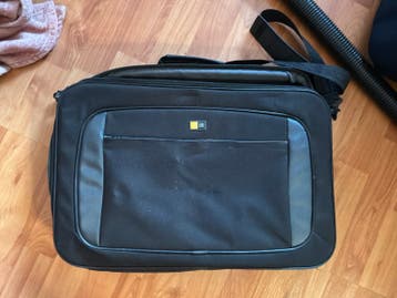 Stevige zwarte laptoptas - 51x8x34 cm - 14 liter