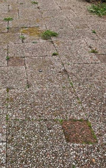 Gratis af te halen: stapel grindtegels ongeveer 20m2