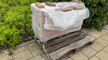 Gratis Nieuwe bakstenen - Diverse kleuren gemêleerd