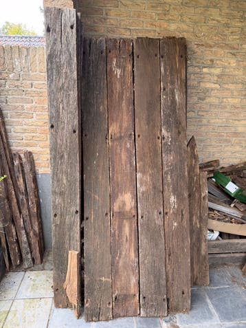 Eiken planken rustiek gratis 21 x + aantal kortere