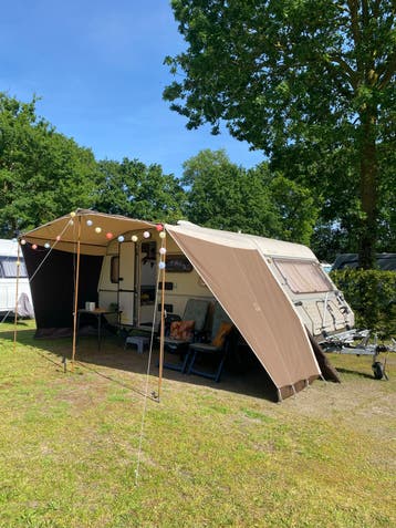 KIP deluxe KL42T - gepimpt, luifel, Vast bed, fietsendrager