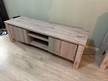 TV-meubel in houtlook - 167x52x50 cm
