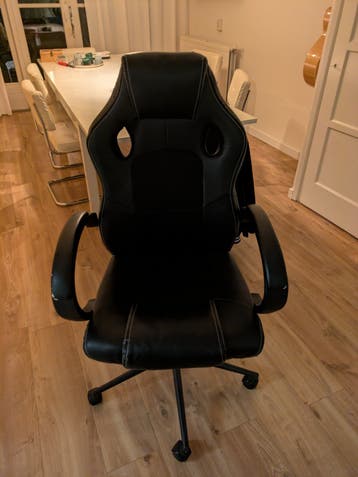 Gaming Bureaustoel Zwart - Comfortabel en Ergonomisch
