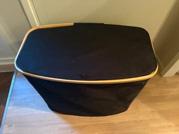 Wasmand groot zwart gratis