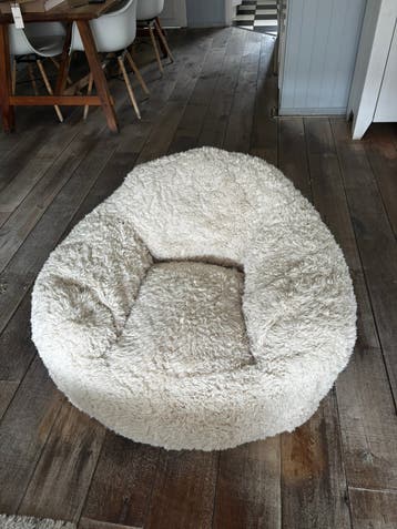 Fluffy fauteuil creme
