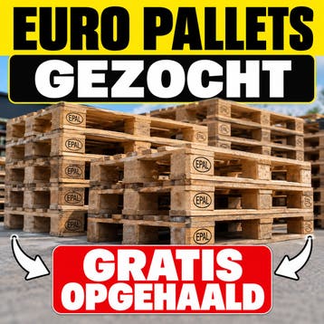 Euro pallets gezocht ! Gratis ophalen