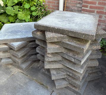 Gratis grijze beton tegels voor terras