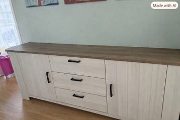 Gratis Salontafel, tv meubel en dressoir set -