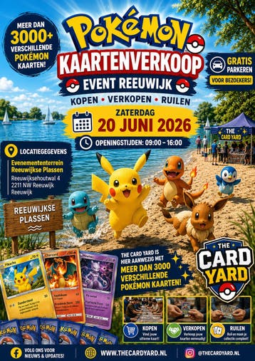Pokémon Kaartenverkoop Event Reeuwijk - 20 Juni 2026