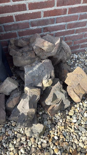Decoratie tuin stenen (misbaksels)