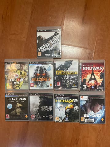 PS3 Games Collectie: Sniper Elite, Killzone, FIFA, Heavy Rai