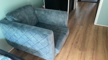 Comfortabele fauteuil - mist dopje poot