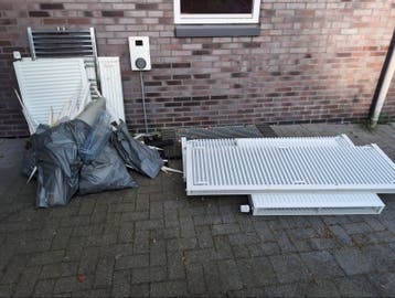 6 radiatoren, oud ijzer