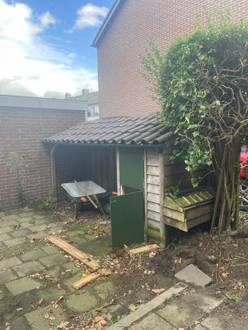 Gratis hok/afdak – zelf demonteren en ophalen