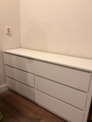 Ladekast met 6 lades - 140 x 40 x 77 cm