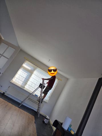 Gratis afhalen: wit vouwgordijn 155 h x 244 b