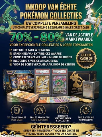 Inkoop Pokémon Collecties & Losse Kaarten - Direct Cash/bank