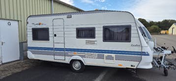 Hobby Exellent 470 bj 1997 met voortent en luifel